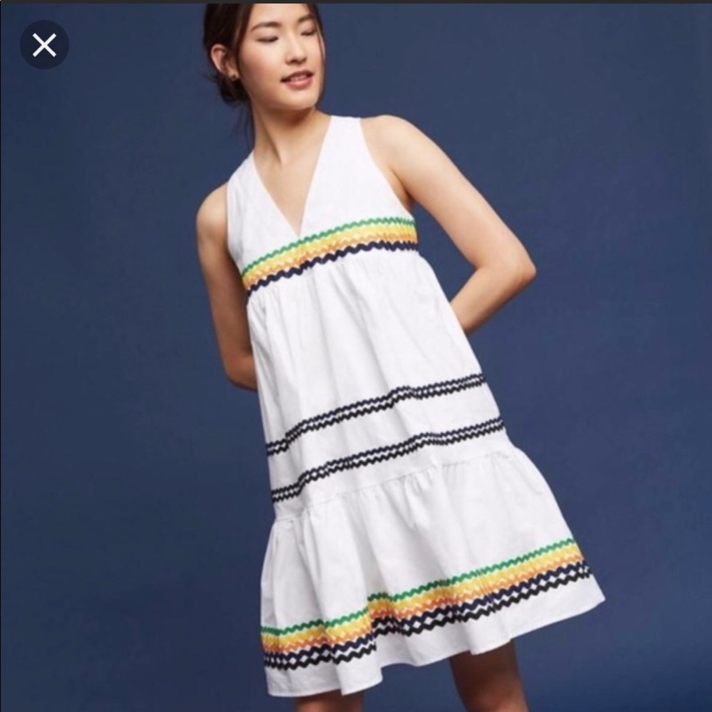 ANTHROPOLOGIE | Eri + Ali Tiered Swing Dress
